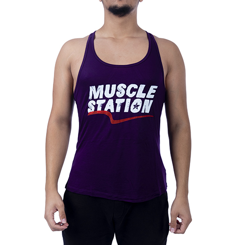Muscle Station Tank Top Atlet Mor